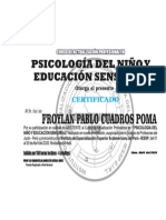 Pshicologia Del Niño y Educasion Sensorial Horizontal Amarillo
