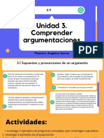 2.11 Unidad 3. Comprender Argumentaciones