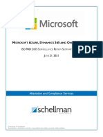 Microsoft Azure, Dynamics and Online Services ISO 9001 Report - June 2021 PDF
