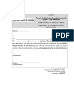 Anexo 4 Formato Autorización Consulta Centrales Riesgos y Listas Inhibitorias