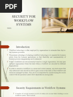 Security For Workflow Systems