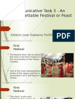 Communicative Task 3 An Unforgettable Festival or