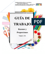 Guía de Trabajo - Razones y Proporciones