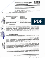 Acta de Entrega de Terreno Chancay