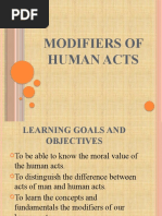 Lesson 3 Modifiers of Human Acts