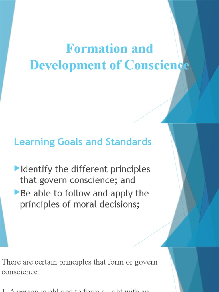 LESSON 7 Formation and Development of Conscience | PDF