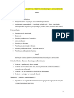 Resumos Da Cadeira de Mestrado de Psicopatologia Da Criança