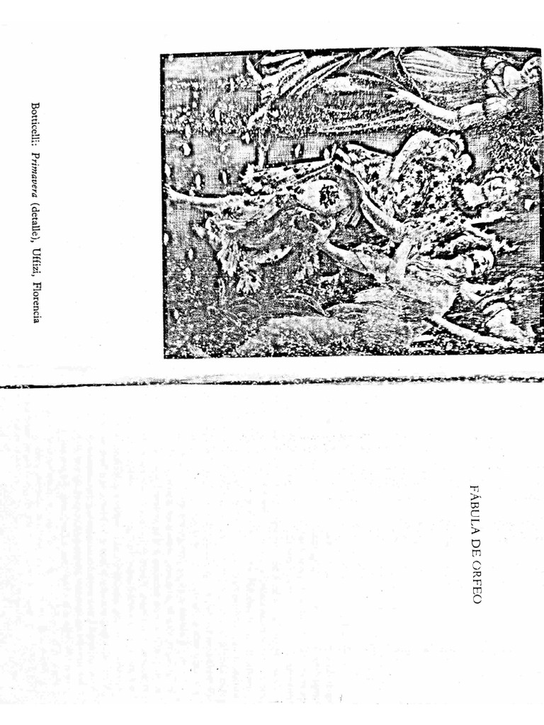 Angelo Poliziano Fábula de Orfeo PDF