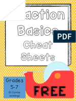 Fraction Basics: Cheat Sheets