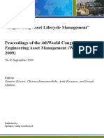 "Engineering Asset Lifecycle Management" Proceedings of The 4thworld Congress On Engineering Asset Management (Wceam 2009)
