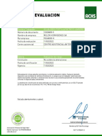 Certificado Evaluacion Psicologica: Folio:0003658980