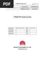 UTRAN KPI Analysis Guide 20051010 B 1 0