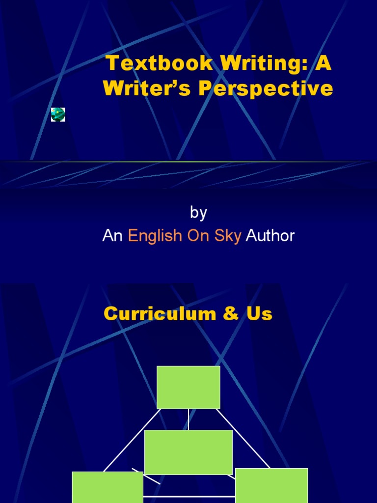 Textbook Writing: A Writer's Perspective: by An Author | PDF