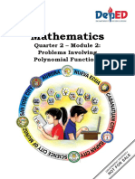 Mathematics: Quarter 2 - Module 2: Problems Involving Polynomial Functions