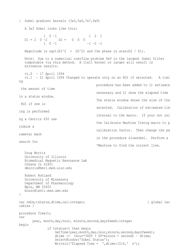 Sobel Gradient Kernels and Timing | PDF | Digital Signal Processing ...