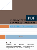 Alteraciones hidroelectrolíticas