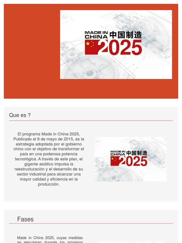 Made in China 2025 PDF China Política mundial