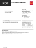 Wells Fargo Bank Statement Template | PDF | Wells Fargo | Banks