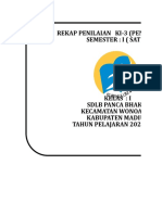 Rekap Penilaian K13 Kelas 1 Revisi 2019