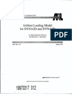 ARMY RESEARCH LABORATORY AIRBLAST LOADING MODEL