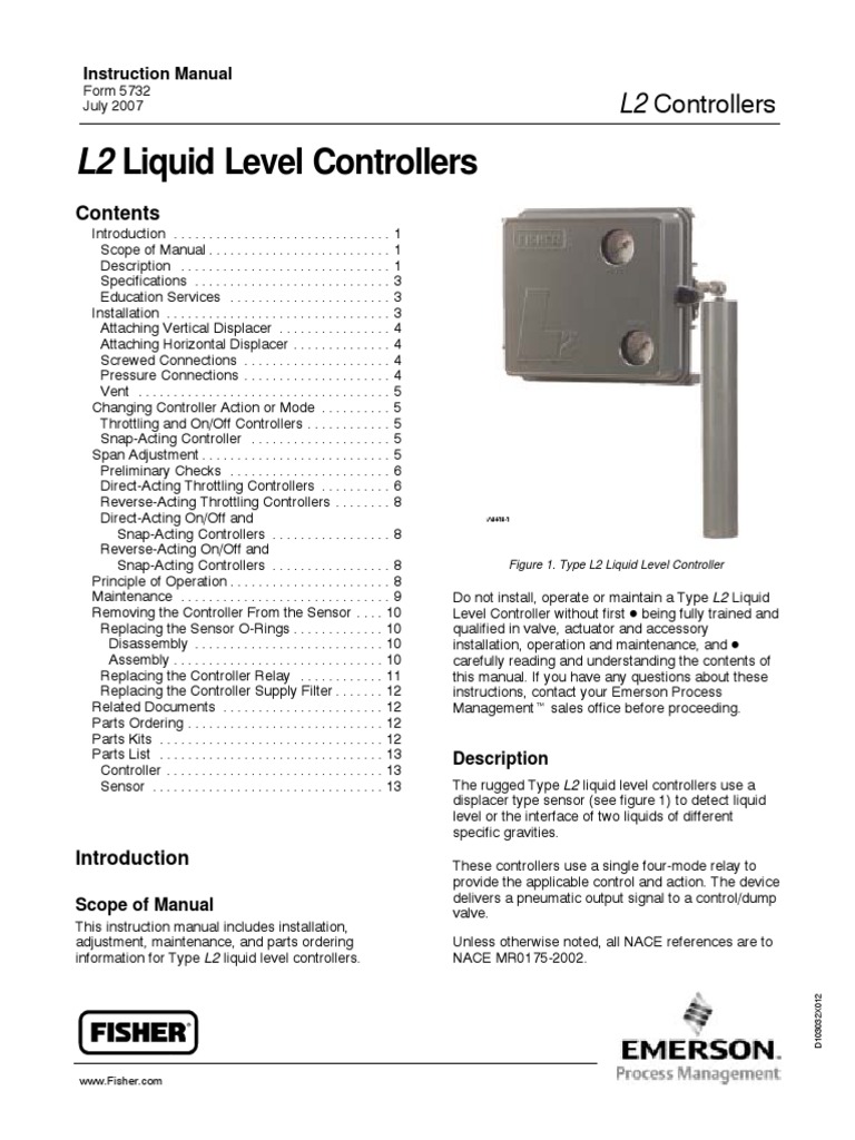 L2 Controller Manual | PDF | Switch | Buoyancy
