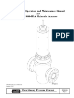 Installation, Operation and Maintenance Manual For Model WG-HLA Hydraulic Actuator