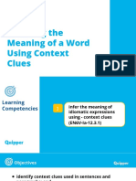English Grade 6 - Unit 1 - Lesson 1 - Inferring The Meaning of A Word Using Context Clues