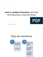 Estado de Costo de Producción Nov 2021