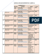 Ringkasan Jadwal Kuliah Komunitas 1