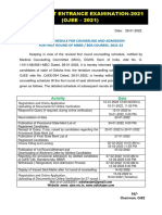 Odisha Joint Entrance Examination-2021 (OJEE - 2021)