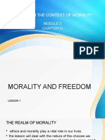 Freedom in The Context of Morality