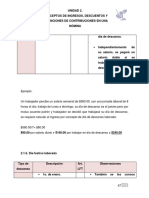 Cálculo de ingresos laborales: conceptos de salario diario, día de descanso, festivo y prima dominical