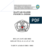 Sampul Daftar Hadir Siswa