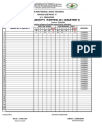 Baga National High School Naga District Ii: Evaluated Student'S Portfolio (Quarter 1)