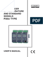 P30U Type: Transducer of Temperature and Standard Signals
