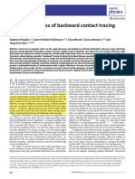 The Effectiveness of Backward Contact Tracing in Networks: Articles