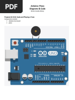 Arduino: Piezo Diagrams & Code: Projects 01 & 02: Scale and Playing A Tune