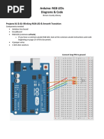 Arduino: RGB Leds Diagrams & Code: Projects 01 & 02: Blinking RGB Led & Smooth Transition