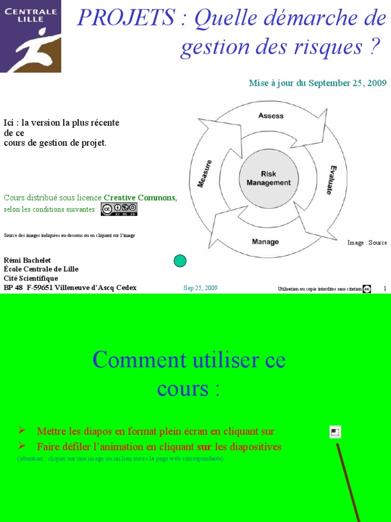 Cours de Gestion Des Risques - Demarche | PDF | Risque | Gestion des ...