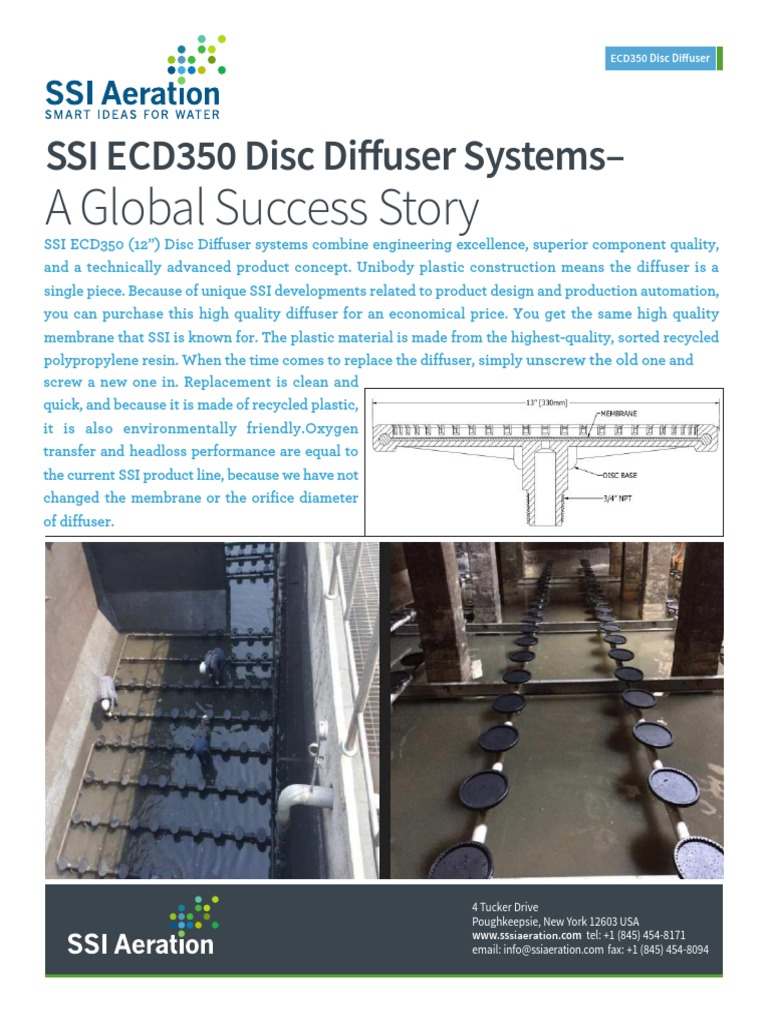 ECD350 Disc Diffuser Overview | PDF | Pipe (Fluid Conveyance) | Telemetry