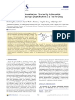 Divergent C H Functionalizations Directed by Sulfonamide Pharmacophores: Late-Stage Diversification As A Tool For Drug Discovery