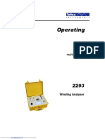 Operating Instructions: Winding Analyser