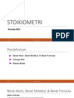  STOIKIOMETRI (Konsep Mol)