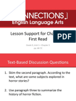 Lesson Support For Chapter 5 First Read: Grade 9, Unit 1-Chapter 5 Pp. 68-72