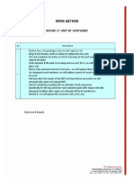 Work Method: Repair 21 Unit BP Container