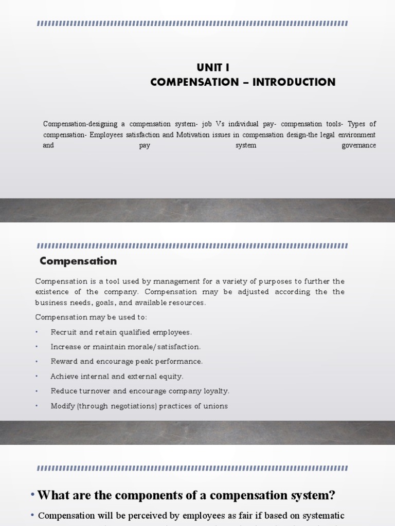 Developing an Effective Compensation System: An Overview of Key ...