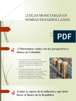 Politicas Monetarias en Economías Desarrolladas