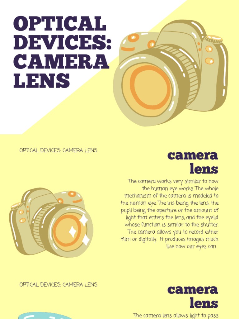 Optical Devices - Science 10 | PDF | Camera | Camera Lens