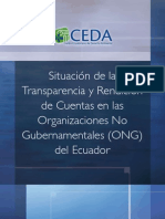 Situacion de La Transparencia y Rendicion Cuentas ONG Ecuador 2011