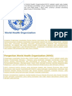 Pengertian World Health Organization (WHO)